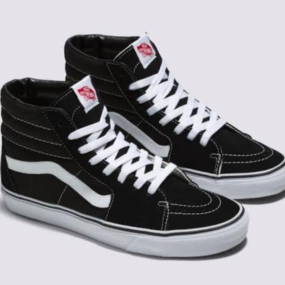 SUPER CLEAN GENUINE Vans Filmore High OFF THE WALL BLACK SUEDE SHOES - Picture 1 of 3